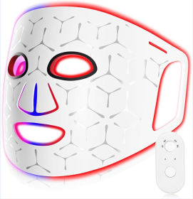 Photo-therapy mask, facial red light therapy cordless near infrared 850 NM 100 LED infrared mask (PSFM02: PSFM02)