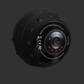 Rechargeable High-Intensity Vibration Massage Ball – Electric Fascia Release for Muscle Recovery (Color: Black)