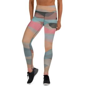 Yoga Leggings by Maiden-Art: Precision-cut and hand-sewn in colors and patterns to match your personal style VHS6 (size: M)