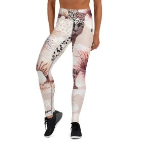 Yoga Leggings by Maiden-Art: Precision-cut and hand-sewn in colors and patterns to match your personal style VHS1 (size: L)