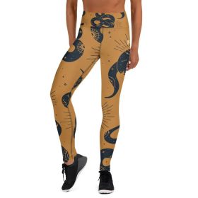 Yoga Leggings by Maiden-Art: Precision-cut and hand-sewn colors patterns to match your personal style VHS4 (size: S)