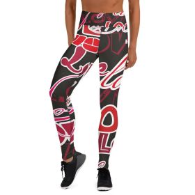 Yoga Leggings by Maiden-Art: Precision-cut and hand-sewn colors, patterns to match your personal style VHS3 (size: L)