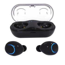 Wireless TWS Stereo Earbuds – Clear Sound, One-Touch Control, Noise Reduction & Charging Pod (Color: Black)