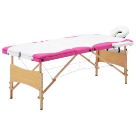 3 Zone Wood (Color: White-Pink)