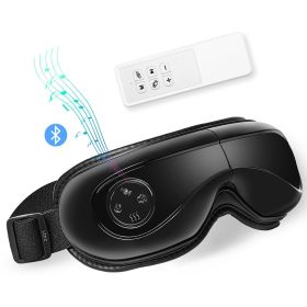 VEVOR Eye Massager with Heat & Remote Eye Care Device 5 Modes Bluetooth Music (Control Type: Remote Control, Color: Black)
