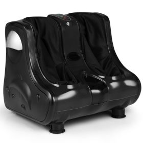 Shiatsu Kneading Rolling Vibration Heating Foot Massage Machine (Color: Black)