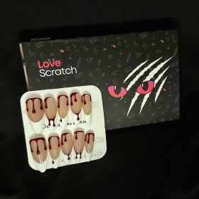 Love Scratch 10 PCs 'Bloody Maria ' Handmade Press-on Nails (size: S)