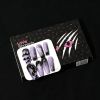 Love Scratch 10PCs Purple Short 4D Art Handmade Press-on Nails