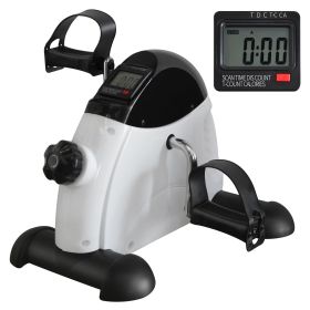 Mini Exercise Bike Home Rehabilitation machine for training walking recovery comes with electronic display and foot restraint strap max weight 120 KG (Color: as Pic)