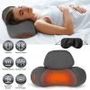 3-in-1 Neck Massager Pillow - Vibration, Airbag & Heating for Muscle Relief, Ergonomic Cervical Support with Memory Foam, Portable for Office/Travel