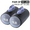 Water Filled Tennessee Orange Training Weights Set, Adjustable Weights Dumbbells to 30 Lbs/Pair, Strength Training