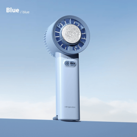 Gadget Handheld Turbo Jet Fan Mini Portable Ice Cold Fan Generation Brushless Motor Wind High Speed Duct Fans Violent Blower (Color: Sky Blue)