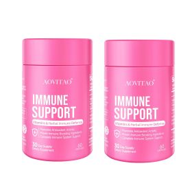 AOVITAO Immune Support & Cognitive Booster with Lion’s Mane & Reishi (size: 60Count* 2Packs)