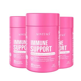 AOVITAO Immune Support & Cognitive Booster with Lion’s Mane & Reishi (size: 60Count* 3Packs)