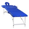 3-Zone Foldable Massage Table with Aluminum Frame