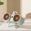 Dual-head Fan with Sunset Double Head Spray Powered by Lithium Battery  DM-33A Configuration Charging Line