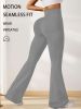 3 pcs High-Waist ed Flare Sharkskin Leggings â€“ Slim Fit, Lightweight & Sculpting Yoga Pants