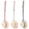Back Scrubber Brush side 1 & Soft Puff Lather Maker side 2.  Dual action 15" Long Handle  Reaches all your itchy back spots!