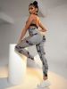 Women's Tie-Dye Cutout Yoga Pants High-Waist Leggings 3 Pack Deal with FREE SHIPPING