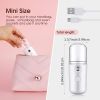 Portable Nano Facial Mister - Handy Steamer for Hydrating and Mist  Eyelash Extensions - 30 ml USB Mist Handy Sprayer for Facial Hydrating