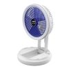 USB Charging Folding Fan Wall Mounted Hanging Ceiling Fan with LED Light 4 Speed Adjustable For Home Room Air Cooler Fan