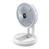 USB Charging Folding Fan Wall Mounted Hanging Ceiling Fan with LED Light 4 Speed Adjustable For Home Room Air Cooler Fan