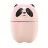 Cool Mist Humidifier Mini Panda Mini; 7 Colors LED  Doubles as Aromatherapy Essential Oil Diffuser 220 ml USB charging