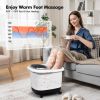 Portable All-In-One Heated Foot Spa Bath Motorized Massager blue, brown or white