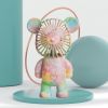 Small Desktop Fan: Cute Bear USB Charging Portable Suitable For Home Office Outdoor Travel
