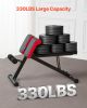Multi-Functional Weight Bench & Roman Chair – Adjustable, Foldable, Full-Body Strength Trainer (330 lbs Capacity)