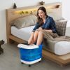 Portable All-In-One Heated Foot Spa Bath Motorized Massager blue, brown or white