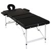 3-Zone Foldable Massage Table with Aluminum Frame