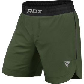 RDX T15 MMA Fight Shorts (Color: ARMY GREEN, size: M)