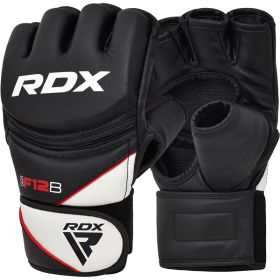 RDX F12 MMA Grappling Gloves (Color: Black, size: M)