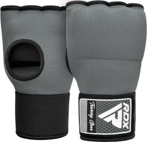 RDX IS Gel Padded Inner Gloves Hook & Loop Wrist Strap for Knuckle Protection OEKO-TEXÂ®Â Standard 100 certified (Color: Grey, size: M)