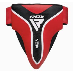 RDX GROIN GUARD AURA PLUS T-17 (Color: RED BLACK, size: S)