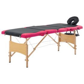 Massage Table (Color: Black-Pink)