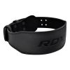 RDX 4 Inch Leather Weightlifting Gym Belt