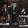 RDX F9 6ft Adults Free Standing Punch Bag With Bag Mitts For Training & Workout Set
