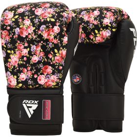 RDX FL5 Floral Boxing Gloves (Color: Black, size: 12oz)