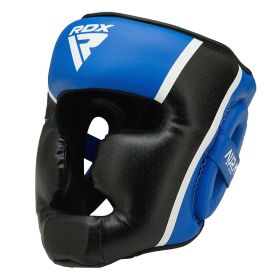 RDX HEAD GUARD AURA PLUS T-17 (Color: BLUE BLACK, size: S)