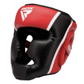 RDX HEAD GUARD AURA PLUS T-17 (Color: RED BLACK, size: S)