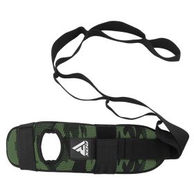 RDX Leg & Foot Stretcher for Workout (Color: CAMO GREEN, size: Standard Size)