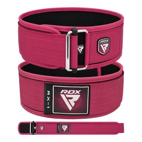 RDX RX1 4inch Weight Lifting Belt For Women (Color: Pink, size: XS)