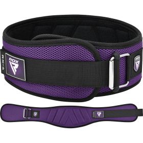 RDX RX4 Weightlifting Belt (Color: Purple, size: XS)