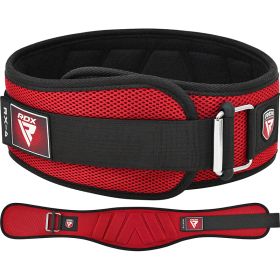 RDX RX4 Weightlifting Belt (Color: Red, size: S)