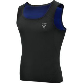 RDX M1 Men Sweat Vest Without Zipper REACH OEKO TEX 100 Certified (Color: Black, size: L)