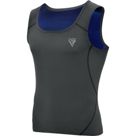 RDX M1 Men Sweat Vest Without Zipper REACH OEKO TEX 100 Certified (Color: Grey, size: 2XL)