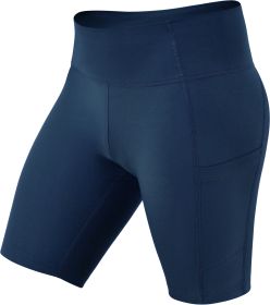 RDX W1 Women Sweat Shorts (Color: Navy blue, size: S)