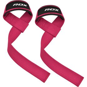 RDX W1 Weight Training Wrist Straps (Color: Pink, size: Standard Size)